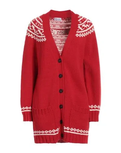 Red Valentino Woman Cardigan Red Size S Acrylic, Wool