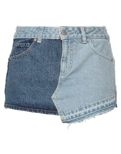 Red Valentino Woman Denim Shorts Blue Size 4 Cotton