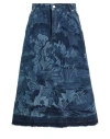 Red Valentino Woman Denim Skirt Blue Size 8 Cotton In Blue