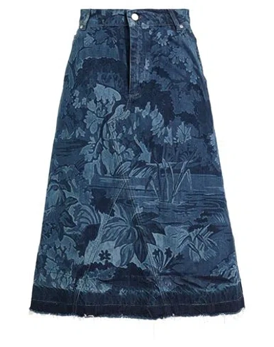 Red Valentino Woman Denim Skirt Blue Size 8 Cotton