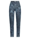 Red Valentino Woman Denim Pants Blue Size 4 Cotton In Blue