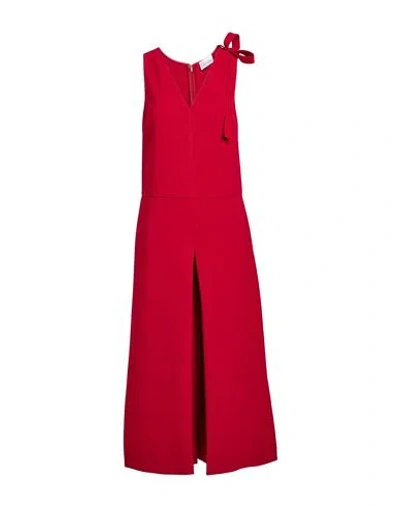 Red Valentino Woman Jumpsuit Brick Size 4 Polyester, Elastane