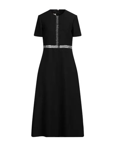 Red Valentino Woman Maxi Dress Black Size 4 Virgin Wool, Silk