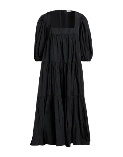 Red Valentino Long Dresses In Black