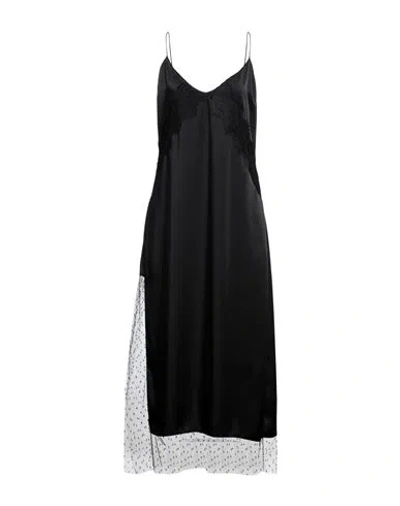 Red Valentino Woman Maxi Dress Black Size 2 Polyester, Polyamide