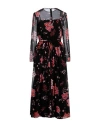 Red Valentino Woman Maxi Dress Black Size 4 Polyester In Black