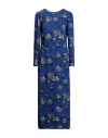 Red Valentino Woman Long Dress Blue Size 4 Polyester In Blue