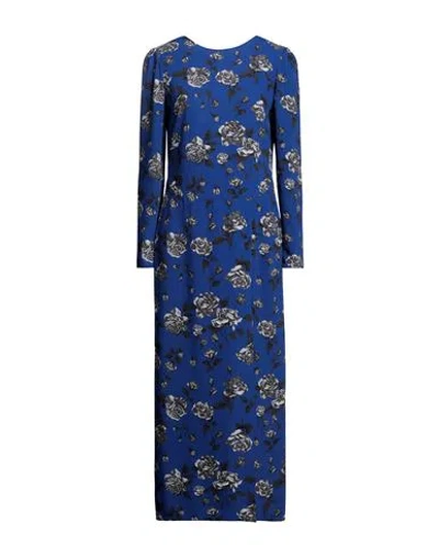 Red Valentino Woman Long Dress Blue Size 4 Polyester