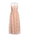 Red Valentino Woman Maxi Dress Blush Size 8 Polyamide In Pink
