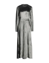 Red Valentino Woman Maxi Dress Grey Size 6 Viscose, Silk