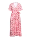 Red Valentino Woman Maxi Dress Light Pink Size 10 Silk In Pink