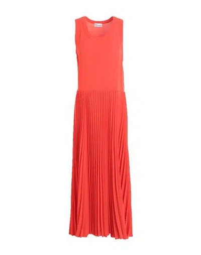 Red Valentino Woman Maxi Dress Orange Size 2 Polyester In Orange
