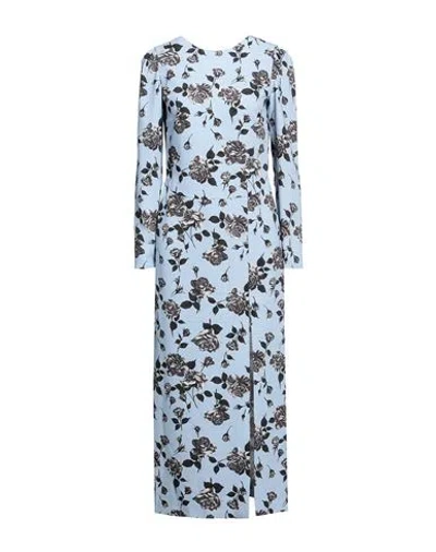 Red Valentino Woman Maxi Dress Sky Blue Size 4 Polyester In Blue