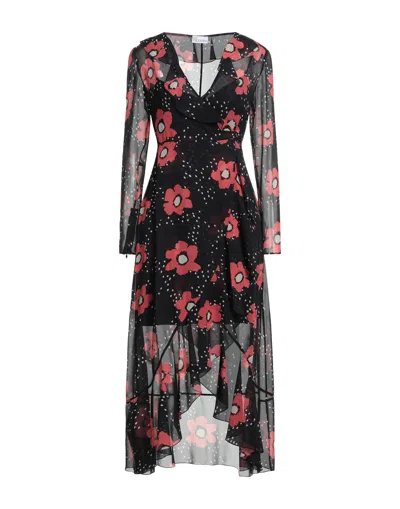 Red Valentino Midi Dresses In Black
