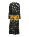 Red Valentino Woman Midi Dress Black Size 6 Cotton, Polyester In Black