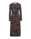 Red Valentino Woman Midi Dress Black Size 4 Polyester In Black