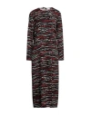 Red Valentino Woman Midi Dress Black Size 2 Polyester In Black