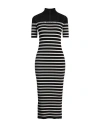 Red Valentino Woman Midi Dress Black Size Xs Viscose, Polyester In Black