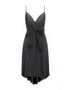 Red Valentino Woman Midi Dress Black Size M Polyester In Black