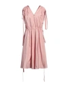 Red Valentino Woman Midi Dress Blush Size 6 Polyester In Pink