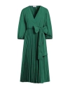 Red Valentino Woman Midi Dress Green Size 4 Polyester