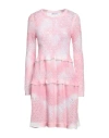 Red Valentino Woman Midi Dress Pink Size L Polyamide, Mohair Wool, Wool In Pink