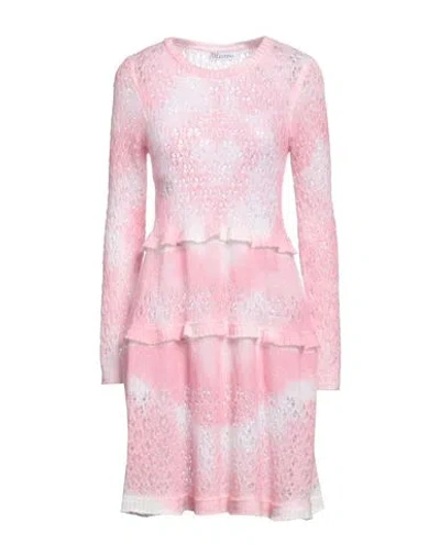 Red Valentino Woman Midi Dress Pink Size S Polyamide, Mohair Wool, Wool