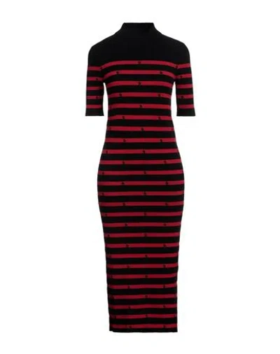 Red Valentino Woman Midi Dress Red Size S Viscose, Polyester