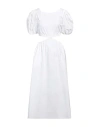 Red Valentino Woman Midi Dress White Size 2 Cotton In White