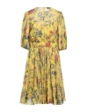 Red Valentino Woman Midi Dress Yellow Size 0 Cotton In Yellow
