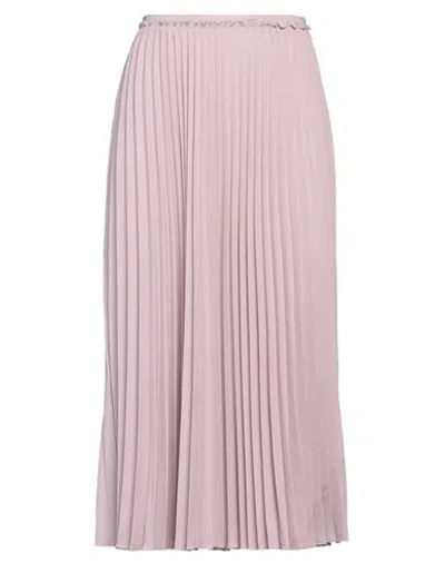 Red Valentino Woman Midi Skirt Antique Rose Size 2 Polyester In Pink