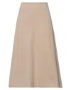 Red Valentino Midi Skirts In Beige