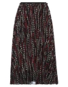 Red Valentino Woman Midi Skirt Black Size 4 Polyester In Black
