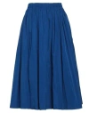Red Valentino Woman Midi Skirt Blue Size 4 Polyester In Blue
