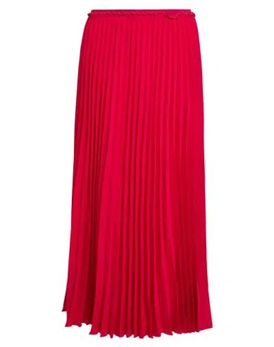 Red Valentino Woman Midi Skirt Garnet Size 10 Polyester