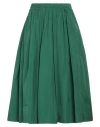 Red Valentino Woman Midi Skirt Green Size 6 Polyester