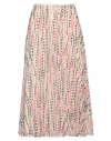 Red Valentino Woman Midi Skirt Ivory Size 2 Polyester In White