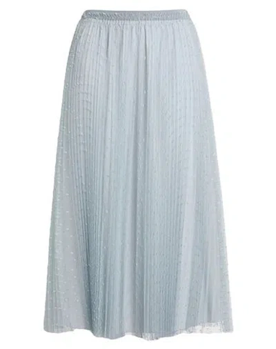Red Valentino Woman Midi Skirt Light Blue Size 4 Polyester