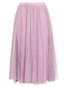 Red Valentino Woman Midi Skirt Lilac Size 4 Polyester In Purple
