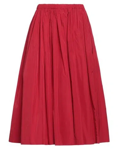 Red Valentino Woman Midi Skirt Red Size 6 Polyester