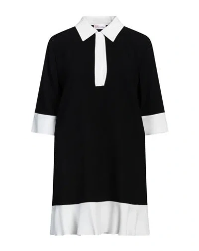 Red Valentino Woman Mini Dress Black Size 4 Acetate, Viscose In Black