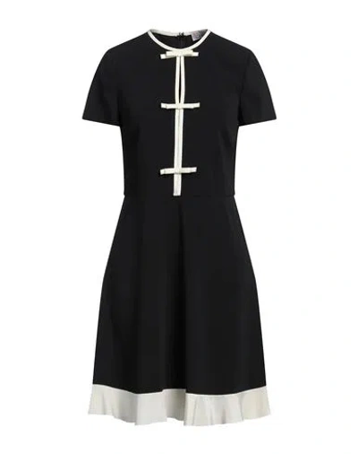 Red Valentino Woman Mini Dress Black Size 0 Acetate, Viscose, Elastane