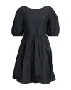 Red Valentino Short Dresses In Black