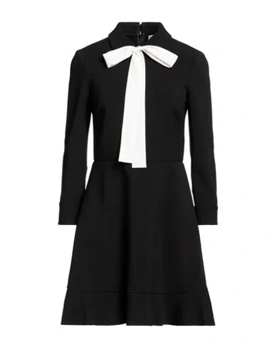 Red Valentino Woman Mini Dress Black Size 2 Polyester, Elastane