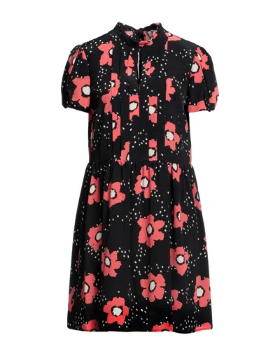 Red Valentino Short Dresses In Black