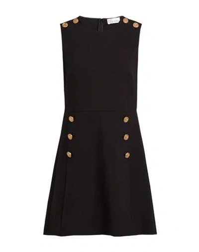 Red Valentino Woman Mini Dress Black Size 4 Polyester, Elastane
