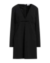 Red Valentino Woman Mini Dress Black Size 6 Polyester, Elastane