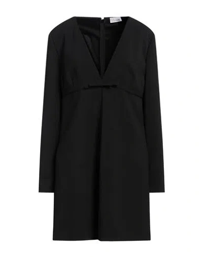 Red Valentino Woman Mini Dress Black Size 6 Polyester, Elastane