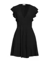 Red Valentino Short Dresses In Black