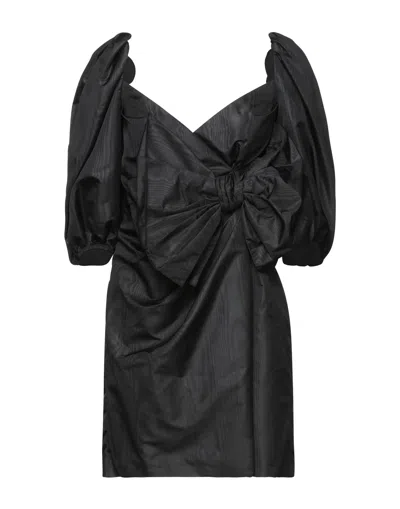 Red Valentino Short Dresses In Black